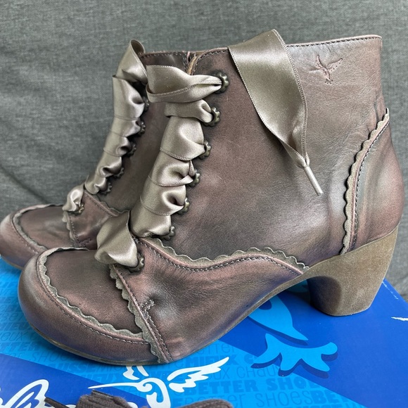 Size 6 Leather Booties Portofino. made in Spain - Picture 7 of 14